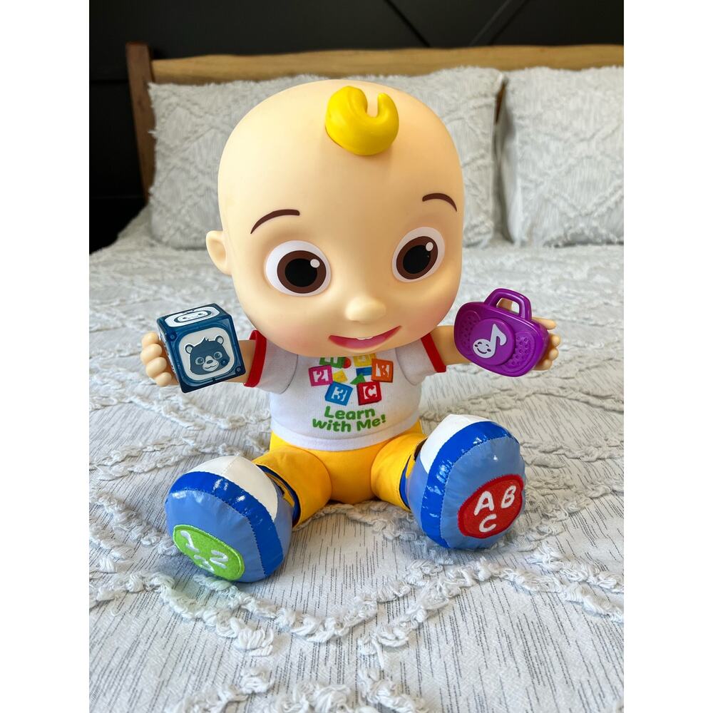 CoCoMelon Learn with Me JJ Doll Interactive 123 ABC Music Singing Tested Works